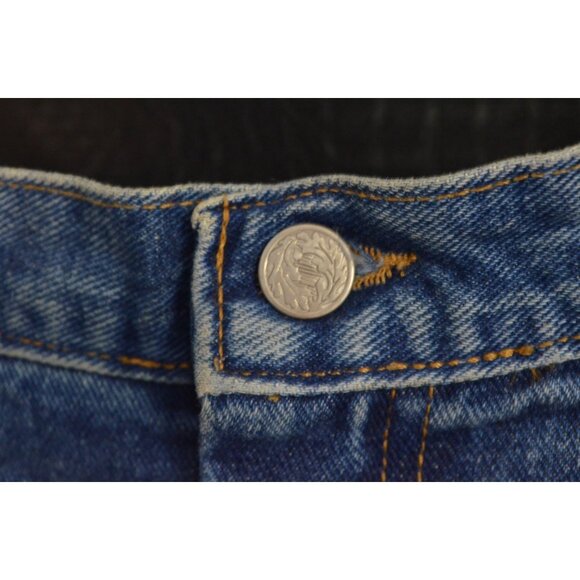 Vintage Jean SKIRT Blue Medium Wash Denim Size 12 Made USA Long - Picture 4 of 11